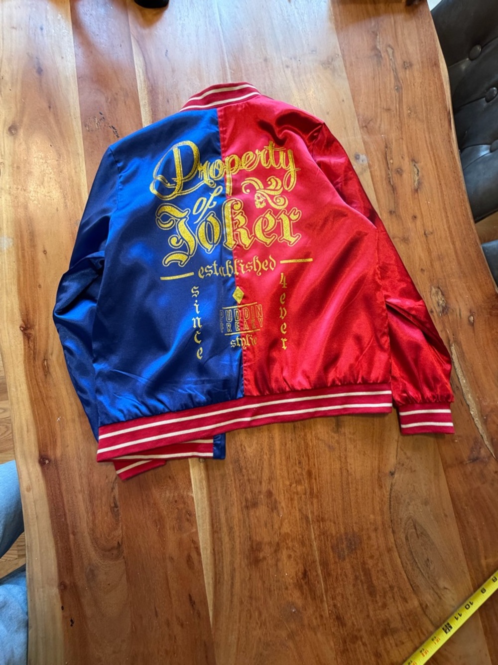 DC Comics Suicide Squad Streetwear 2010s Harley Quinn Joker Jacket M (VGUC) - Picture 13 of 14
